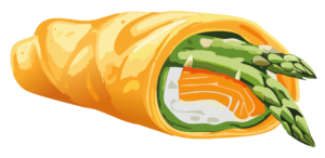 omelette saumon asperge