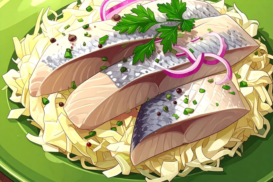 Salade de choucroute au filets de harengs