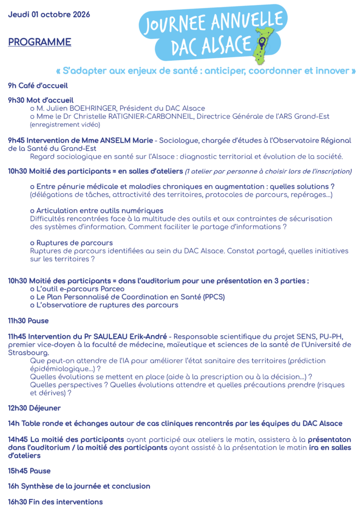 Programme journée du DAC 2026
